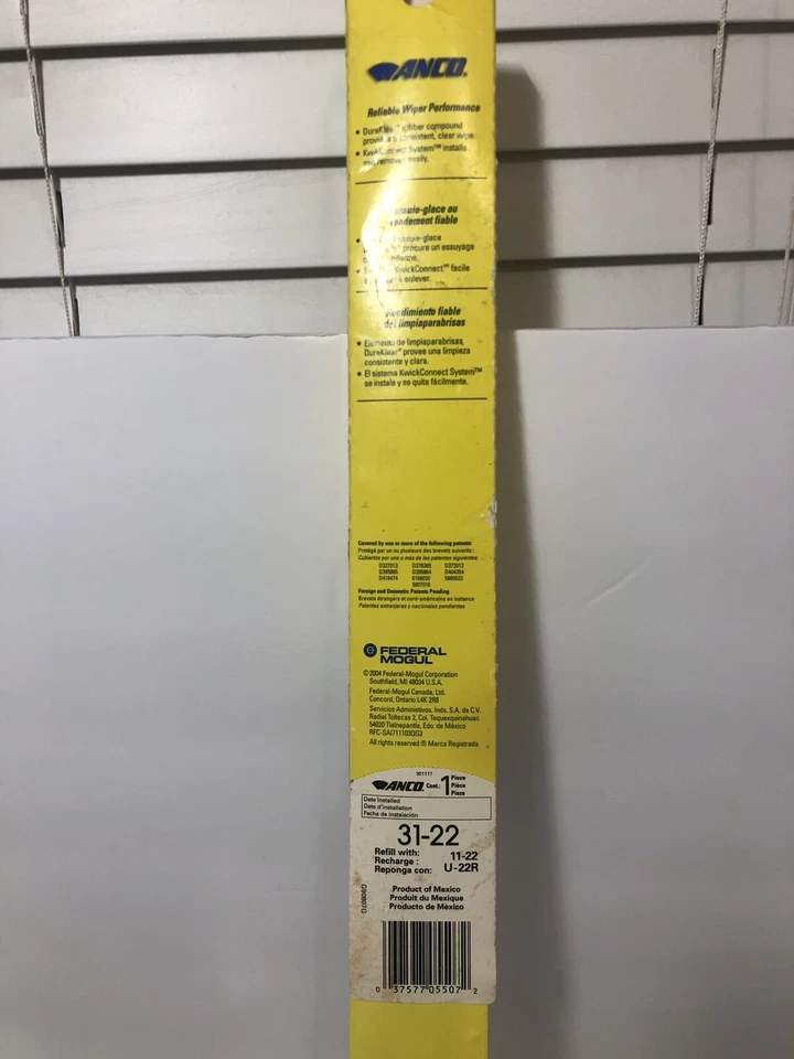 Anco Wiper Blade 2pk 22mm - Image 2 of 2