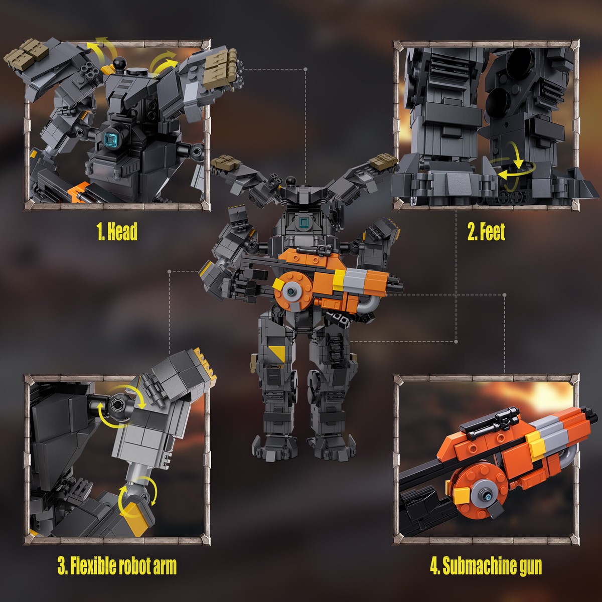 MOC Titanfall 2 Ion Class Titan Building Block Game Series