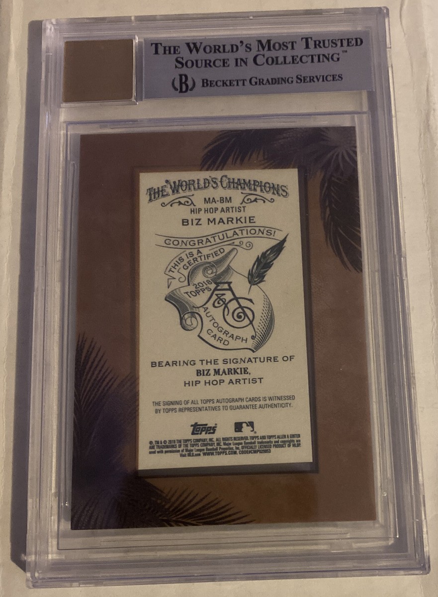 2018 Topps Allen Ginter Biz Markie Framed Mini Autograph #MABM