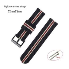 Quick Release Nylon Canvas Watch Band High Quality Breathable Sports Strap 20 22