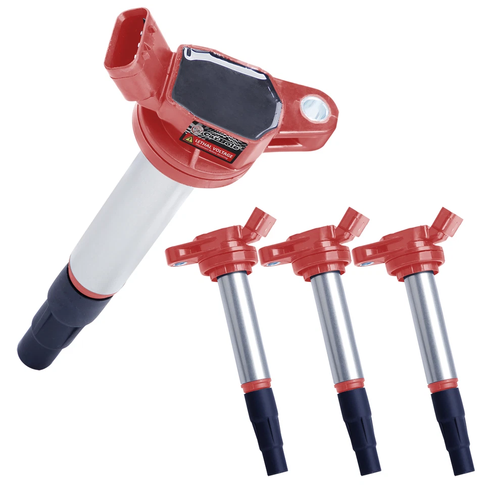 4x Bobina de encendido UF596 para Toyota Corolla Pontiac Vibe Matrix L4 1,8 L 2009-2017 Foto 3 de 4