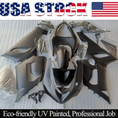 For Kawasaki Ninja ZX6R ZX-6R 636 2005-2006 Matte Black ABS