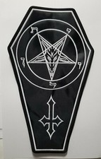 BAPHOMET SIGIL COFFIN EMBROIDERED BACK PATCH