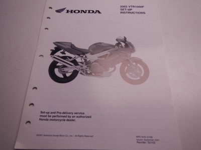 HONDA Fire Storm サービスマニュアル VTR1000F HONDA VTR1000F サービスマニュアル