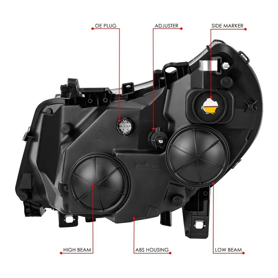 Faro luz pasajero/lado derecho para Ram Promaster 1500 2500 3500 2014-2022 Foto 4 de 4