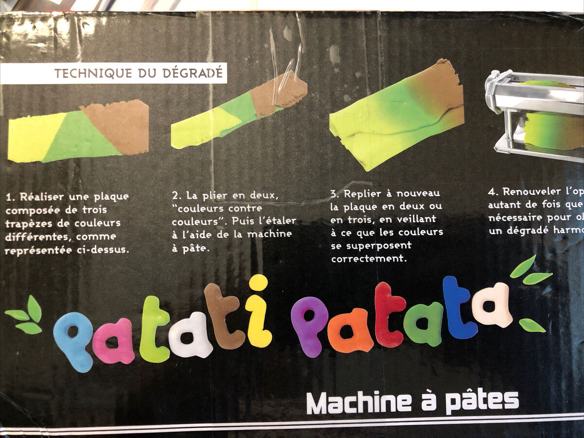 Patati Patata Polymer Clay Press Clay Roller Machine Steel Roller