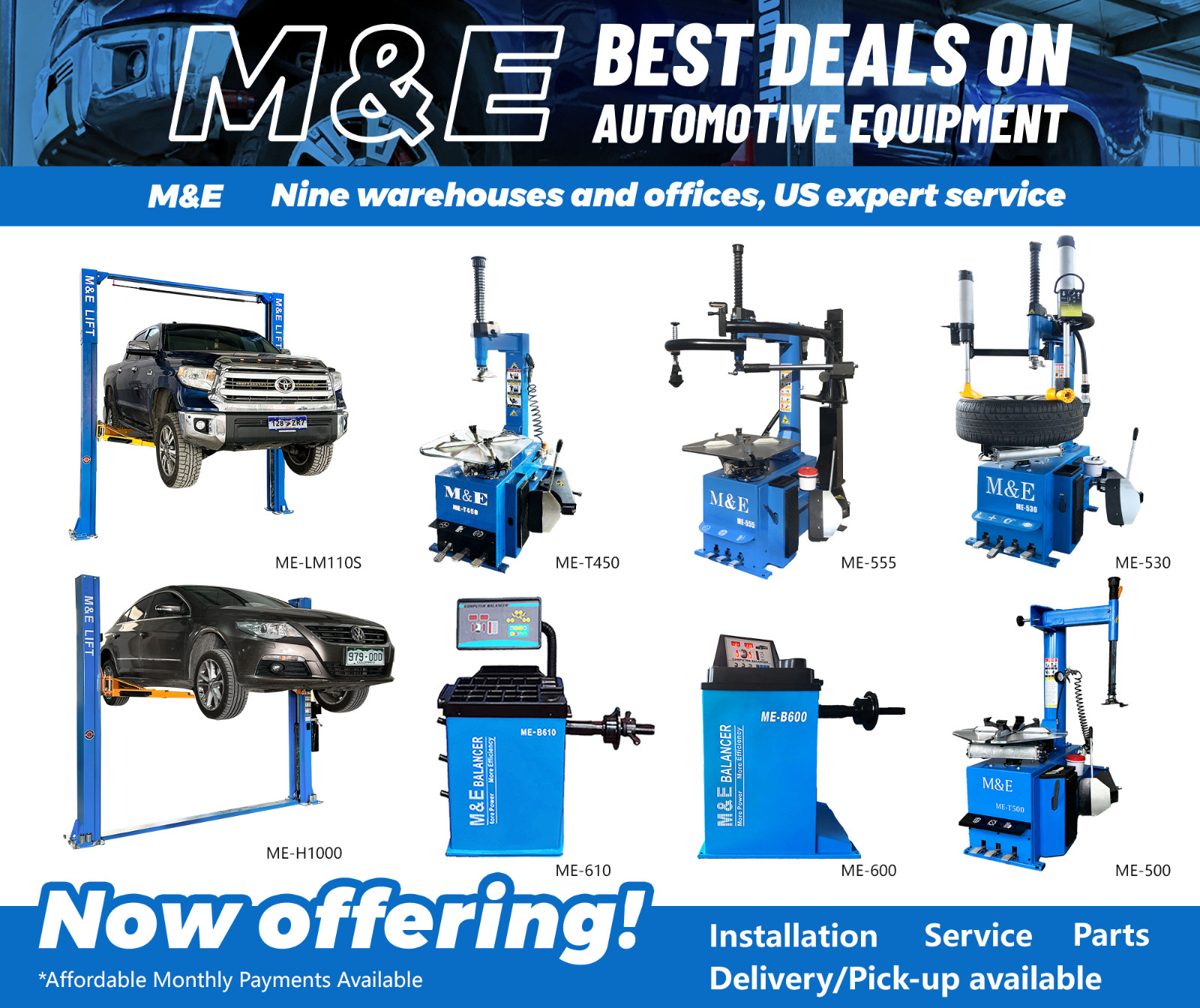 KATOOL 2.0 HP M&E Tire Changer Machine 24 Inch Wheel Balancer Garage Equipment