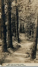 RPPC Lenox MA Hotel Aspinwall Path Walks 1910 Photo Postcard