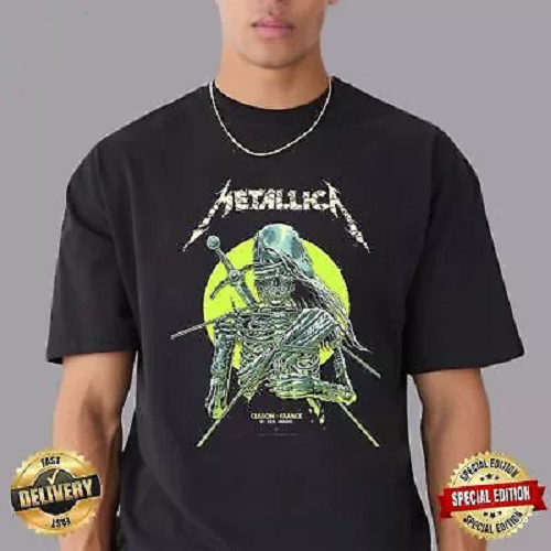 NEW Metallica Tonight In Clisson France The M72 World Tour T-Shirt