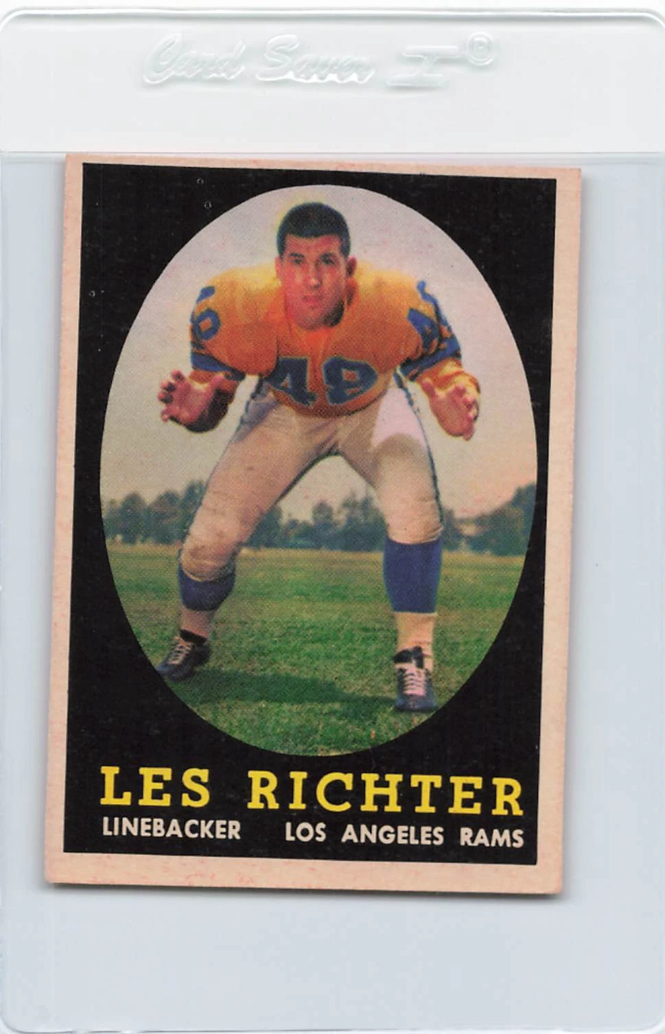 Les Richter trading card