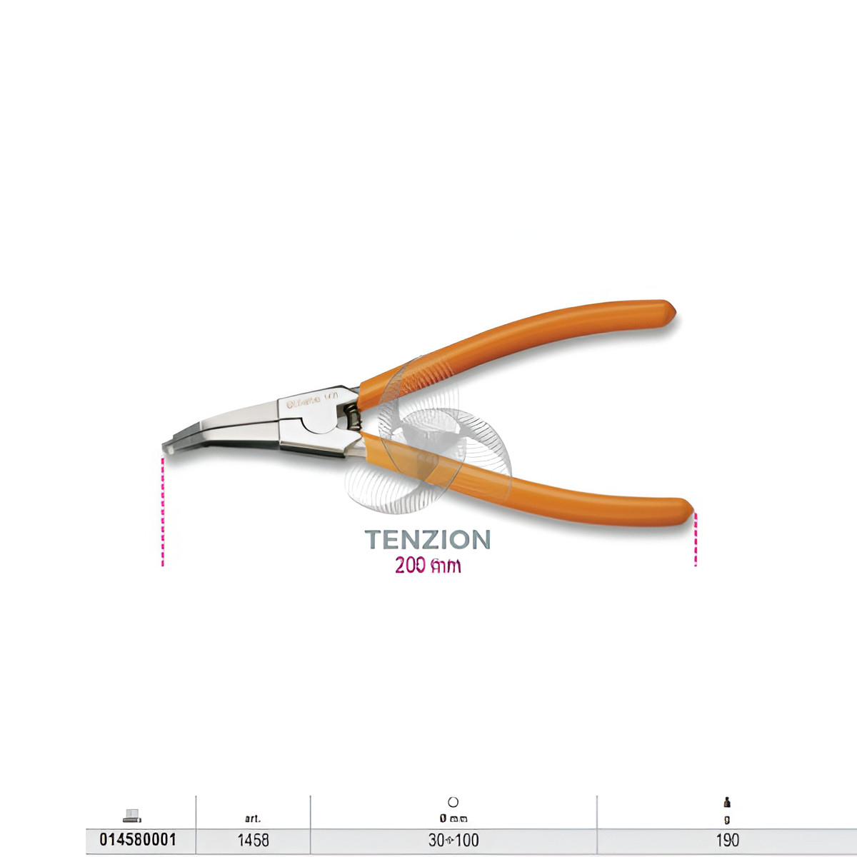 Beta 1458 Pinza per Anelli Elastici di Sicurezza SP per Alberi