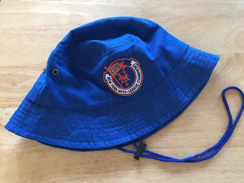 NEW YORK NY METS BLUE BUCKET HAT CAP 