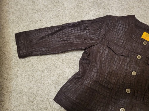 Ruby Rd. Women's Dark Brown Light Shimmer Button Up Jacket Size 10p - Picture 6 of 13