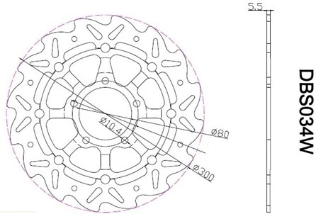 Rotor de disco de freio dianteiro dos EUA para Kawasaki Z750R Z1000/S Z1000/SX ER6N NINJA650 - Imagem 4 de 4