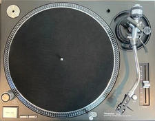 High Quality Genuine Black Suede Turntable Slip-mat Leather 2mm Thickness 12"