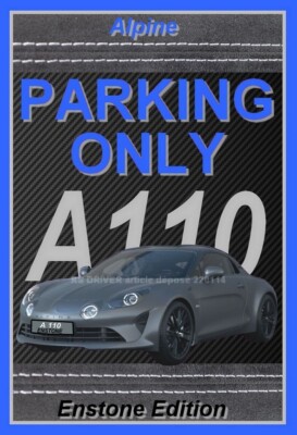 Plaque Métal Publicitaire Vintage " Alpine A110