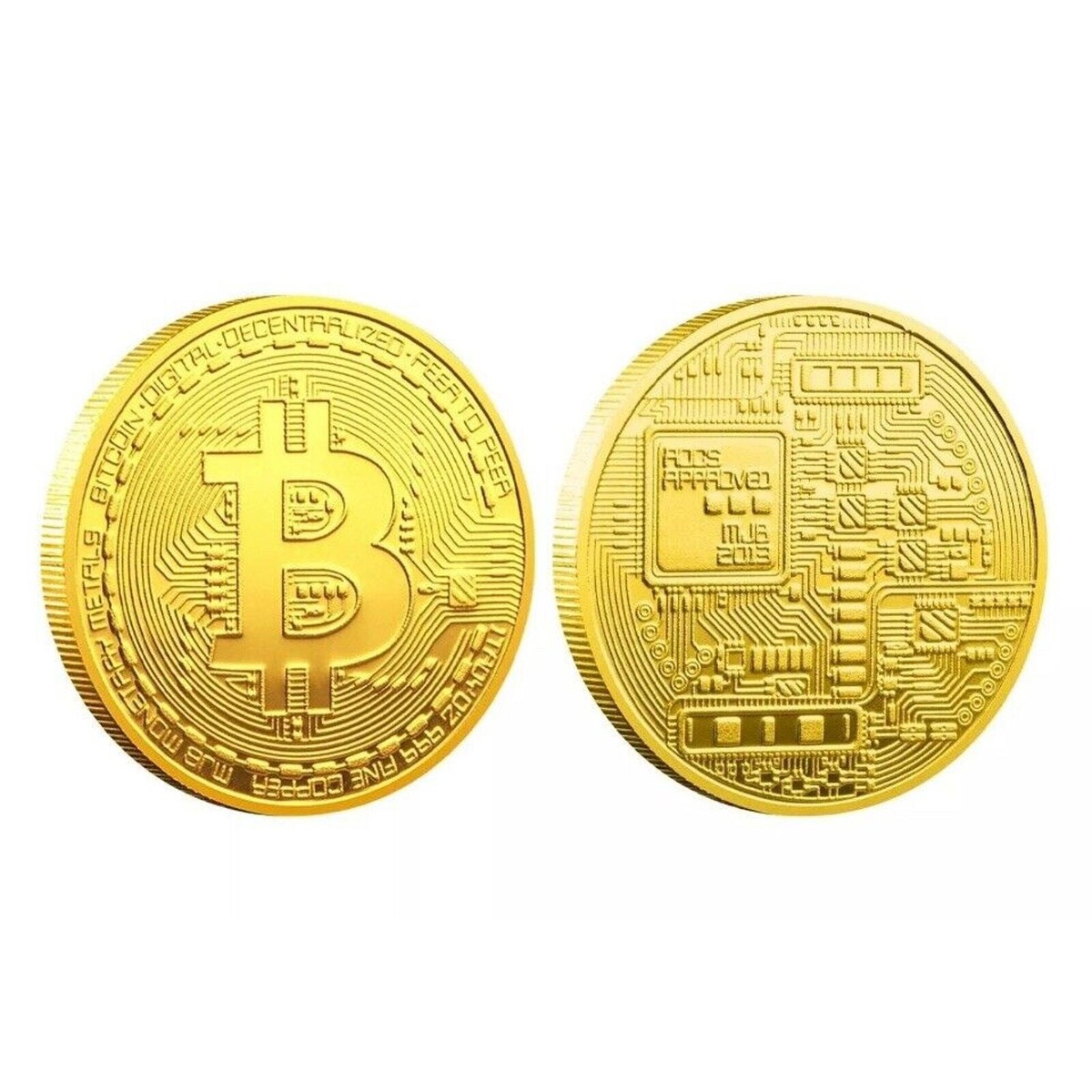 2024 Physical Bitcoin Commemorative Coin Metal Gold Plated Bit Coin  Collection | eBay