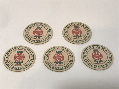 Lot of 5 CARDBOARD QUALITY RAW MILK TOPS CAPS LIDS TO PUT ON YOUR BOTTLES