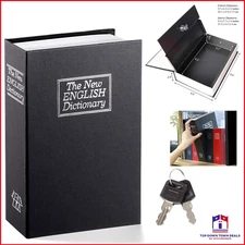 Book Safe Box Lock Vault Water Fire Proof Home Money Cash Sentry Key PROTECTION
