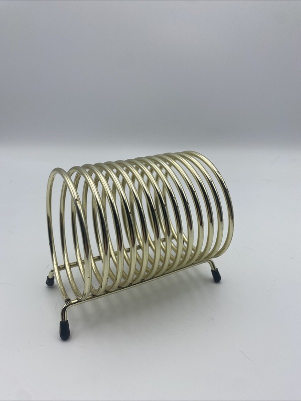 Mail Holder Brass Coil Vintage