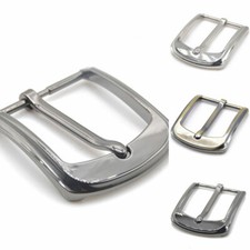 40mm Stainless Steel Pin Single Belt Buckle for Men Leather Belt Waist Strap  
