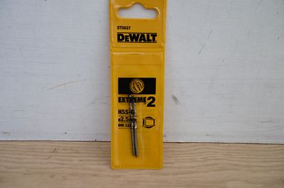 DEWALT DT5037 EXTREME 2ER-PACK 2,5 MM HSS-G METALLBOHRER