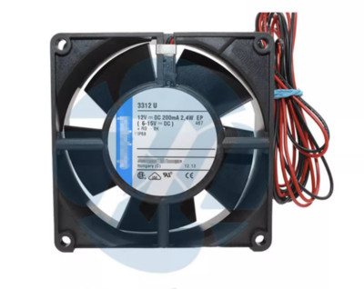 3312U Axial Cooling fan DC12V 235mA 90mm IP68 waterproof Computer fan 2-wires #