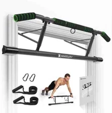 Pull Up Bar For Doorway -  Multi-Grip Hanging Bar For Home Gym