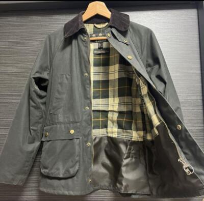 Barbour BEDALE Waxed Cotton Jacket Men's Sage Size 36 (US:6) Mint