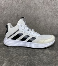 Adidas OwnTheGame 2.0 White Black Basketball H00469 Shoes Sneakers Mens Sz 11.5