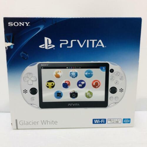 【Nieużywany】 SONY PlayStation PS Vita Wi-Fi Model Glacier Biały PCH-2000 ZA22 Rzadki FS - Zdjęcie 1 z 13