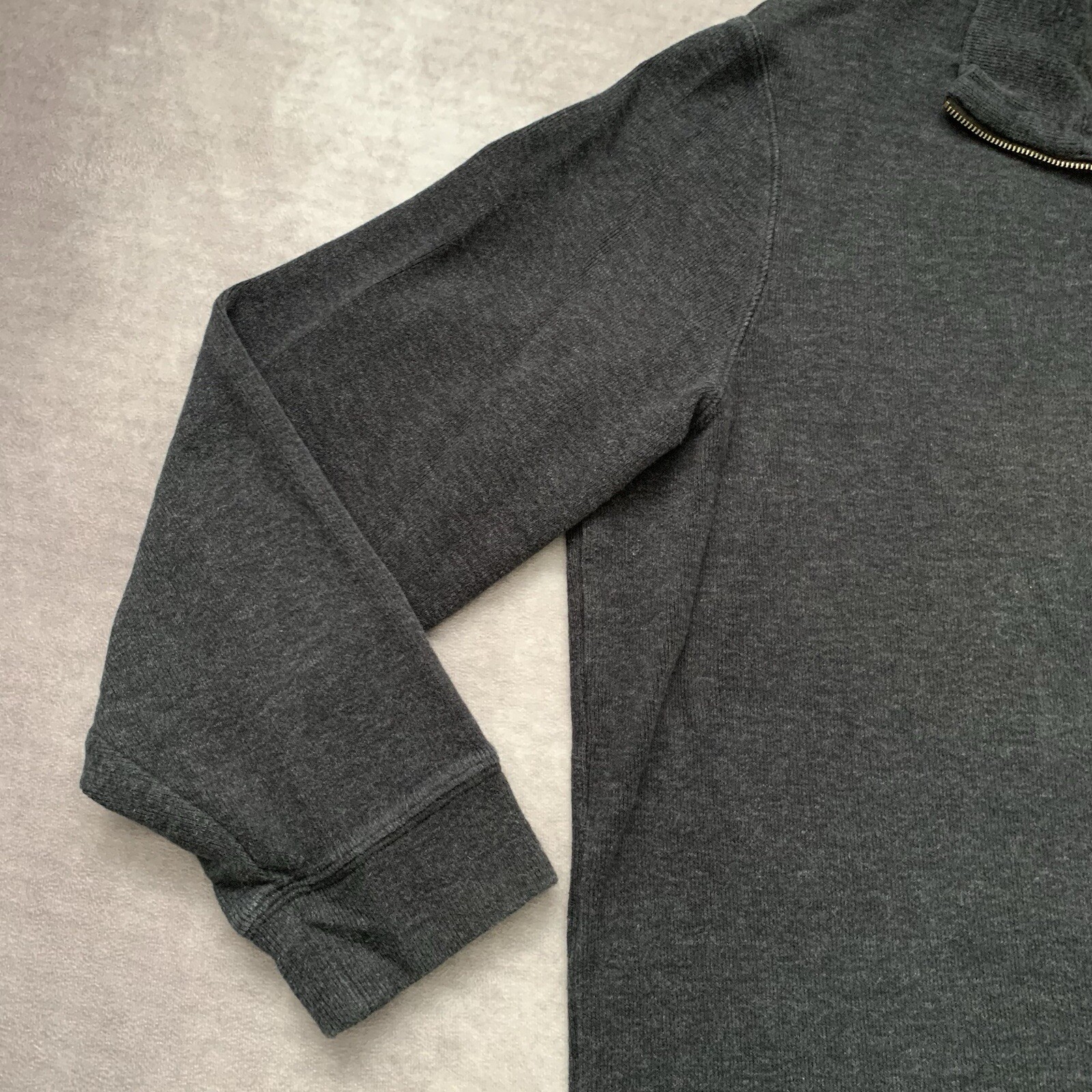 Polo uomo Ralph Lauren 1 4 zip felpa taglia 2XL pullover pony logo grigio