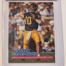 Fleer Tom Brady Football Rookie ungraded Sports Trading Fleer Tom Brady Football Rookie ungraded Sports Trading