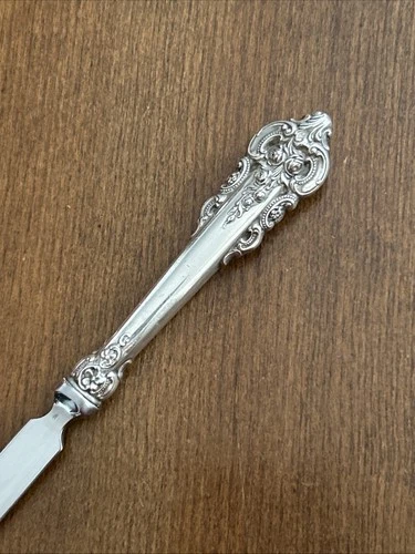 Vintage Grande Baroque by Wallace Sterling 925 Handle Letter Opener, Desk Knife.