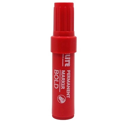 Elite Series  Jumbo Red Permanent Markers   Long-Lasting: 1 Pack