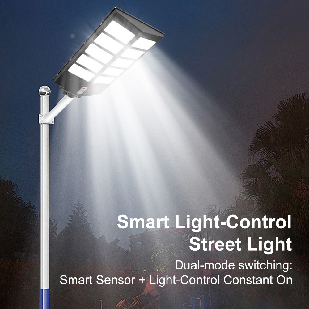 Commercial 10000000LM LED Outdoor Dusk to Dawn Solar Street Light Road Area Lamp