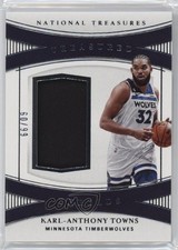 2022 Panini National Treasures Treasured Threads 60/99 Karl-Anthony Towns 1ib5