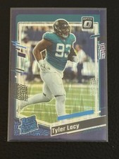 2023 Panini Donruss Optic - Rated Rookie Tyler Lacy #253 Purple Shock Prizm (RC)