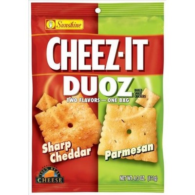 3x Cheez-It Duoz Cheddar Parmesan Cheese Crackers Snack Bundle Bulk New 4.3oz