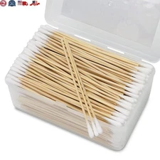 500 Pc Cotton Swab Applicator Q-tip Swabs 6" Extra Long Bamboo Handle Cleaning
