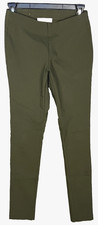 Michael Kors Women's Ankle Pants Size S Green Pull On Mid Rise Stretch EUC 3390