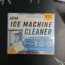 ACTIVE Ice Machine Cleaner Maker Descaler - 24 Tablets - SEALED