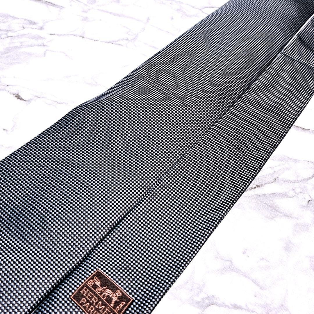 beautiful Hermes micro dot pattern solid gunmetal… - image 4