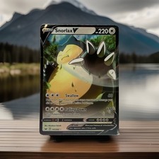 Pokemon Snorlax V 141/202 Swsh01 Sword & Shield Ultra Rare Full Art Holo on eBay