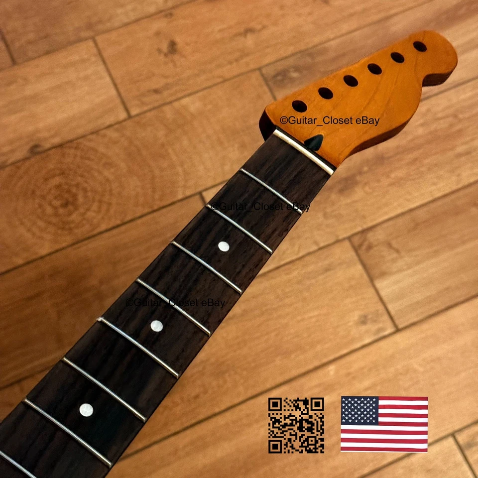 Telecaster satinada con cuello de palisandro de arce tostado se adapta a Fender y Warmoth TR028 Foto 3 de 4