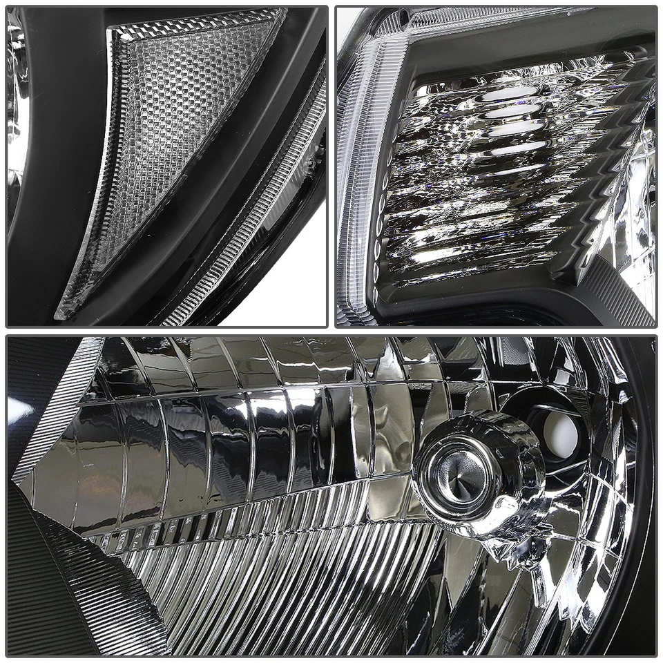 PARA TOYOTA TACOMA 12-15 CARCASA NEGRA FAROS LATERALES TRANSPARENTES FAROS + JUEGO DE HERRAMIENTAS Foto 2 de 4