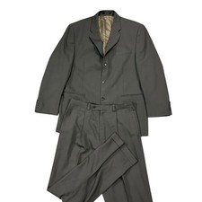 Calvin Klein Suit Men's 42R Gray Pants 30X33 Wool 3 Button Flaw