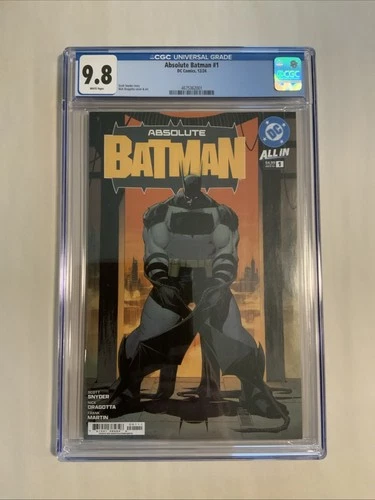 Absolute Batman #1 CGC 9.8 Grade Cover A 1st Print Nick Dragotta Scott Snyder