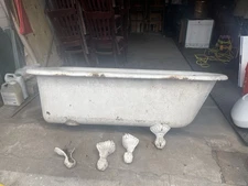 Antique Claw Foot Bath Tub Overflow Drain Cover with Porcelain Knob