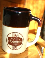 Vintage old Schaefer Beer Stoneware Stein Made in USA